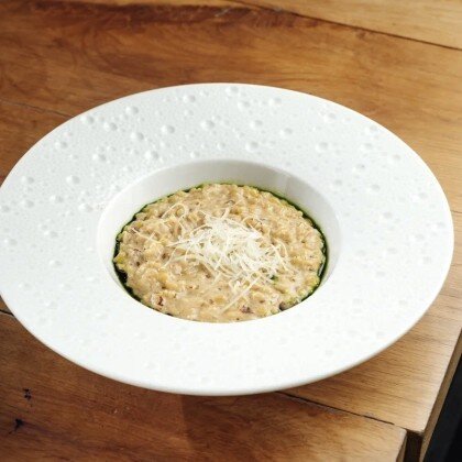 Ризотто из булгура с белыми грибами