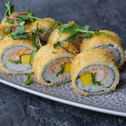 Эби темпура с манго