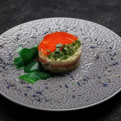 Салат Мимоза с лососем