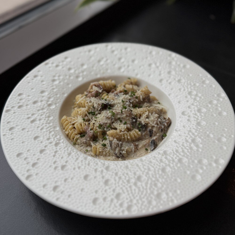 Фузилли с лесными грибами