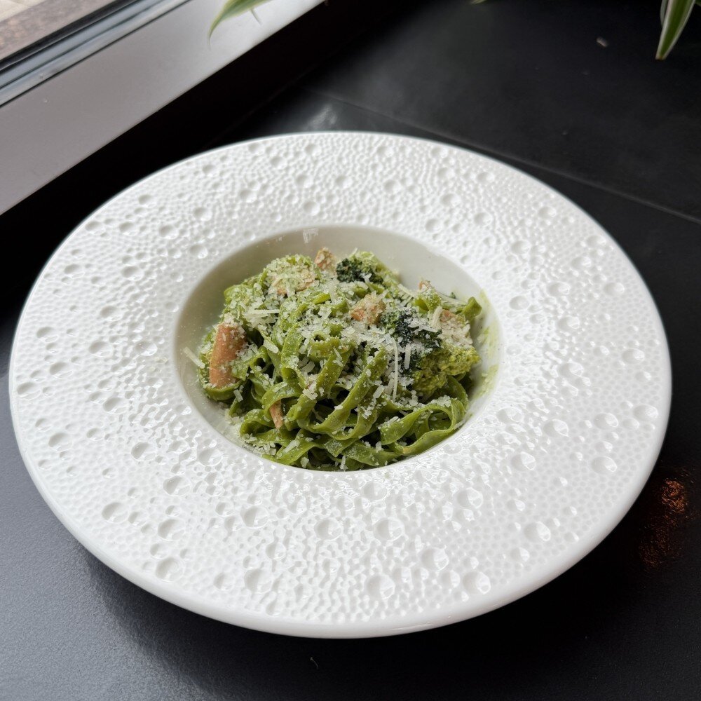 Тальятелле с лососем