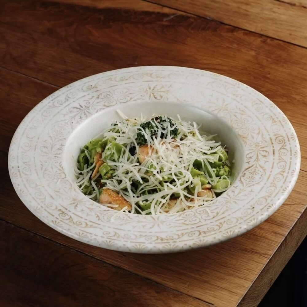 Тальятелле с лососем