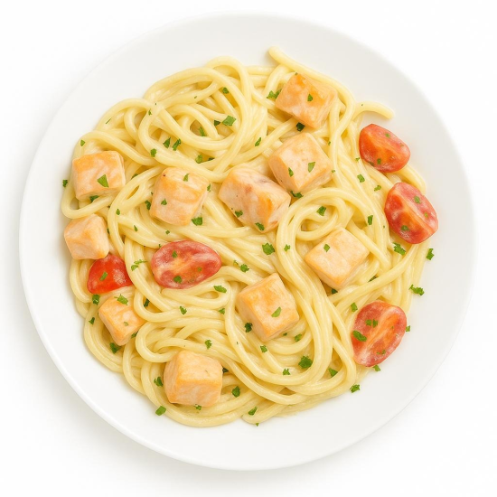 Паста с лососем