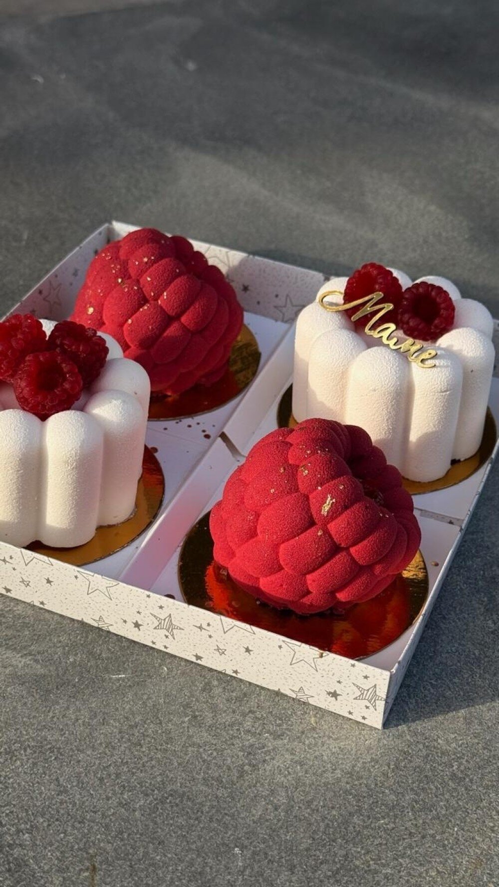 Набор "4 мусса с малинками"