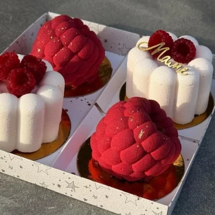 Набор "4 мусса с малинками"