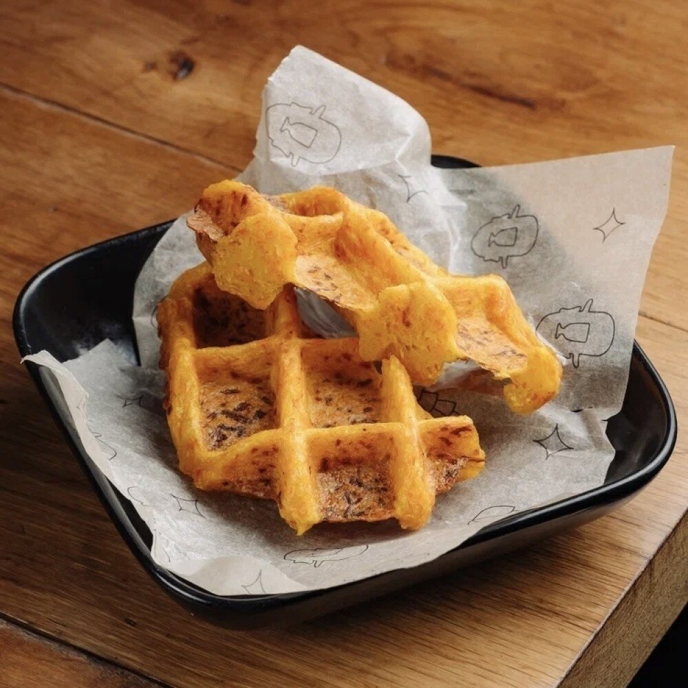 Морковная вафля