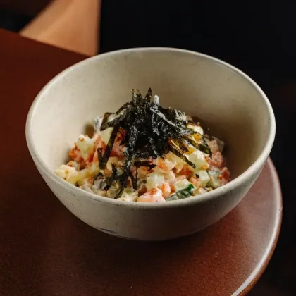 Оливье с лососем 1 кг