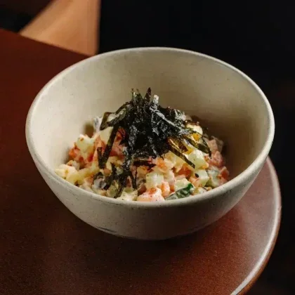 оливье с лососем