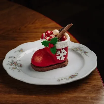 Сапог Санты - корпусное пирожное