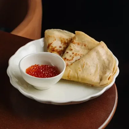 Блины с икрой