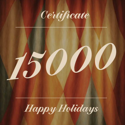 Сертификат 15000