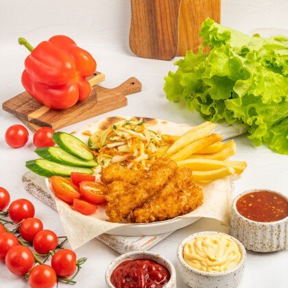 Шаурма в тарелке