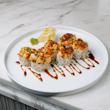 Ролл запеченый с креветками