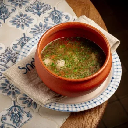 Куриный с орзо и фрикадельками