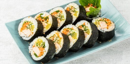 Кимпаб с сосиской