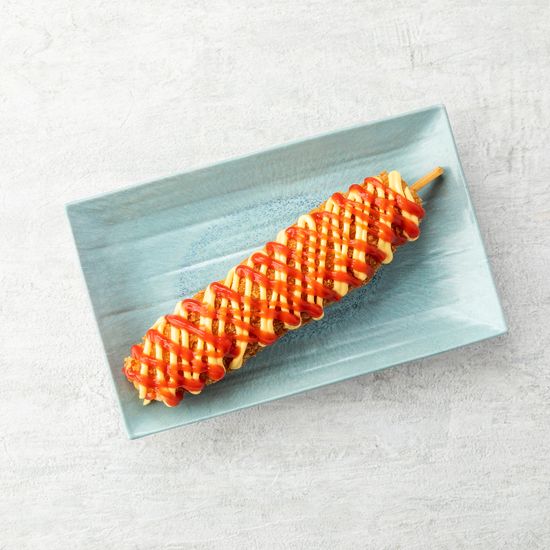 Корн-дог с сыром, сосиской в сухарях