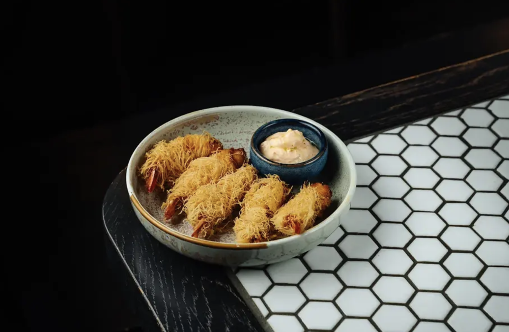 Креветки Катаифи