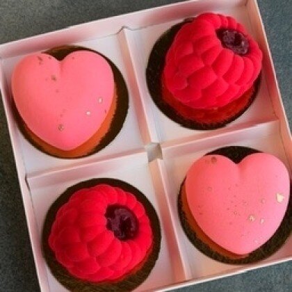 Набор "2 малинки+2 сердца"