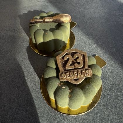 Муссовая ромашка (красный бархат/вишня)