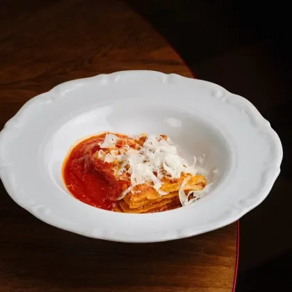 Лазанья с растительным фаршем