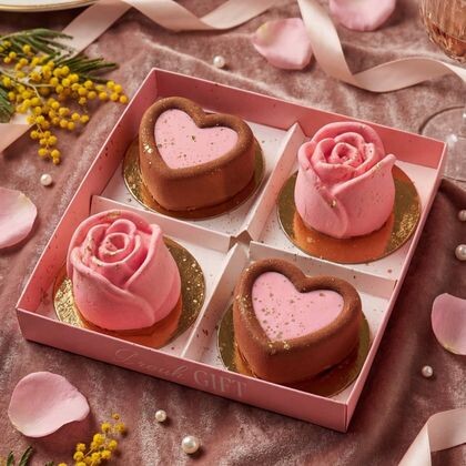 Набор "Любовь" (розово-корчневый)