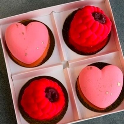 Набор "2 малинки+2 сердца"