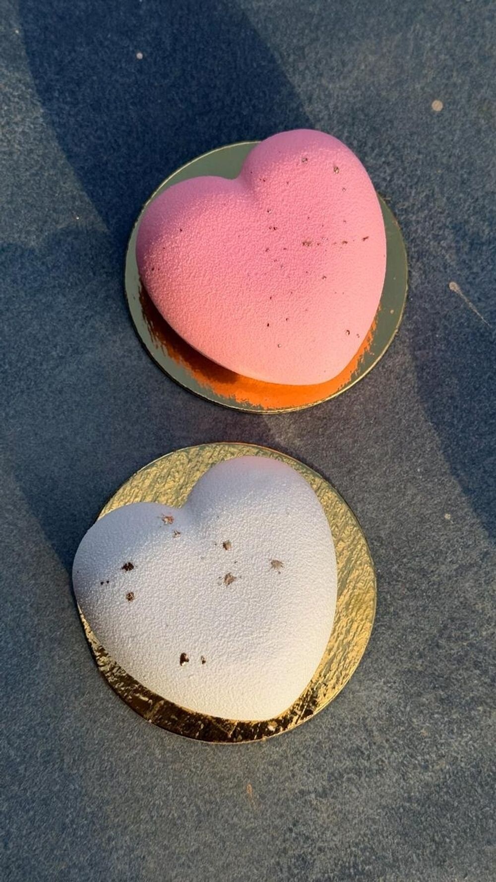 Муссовое сердце (красный бархат/вишня)