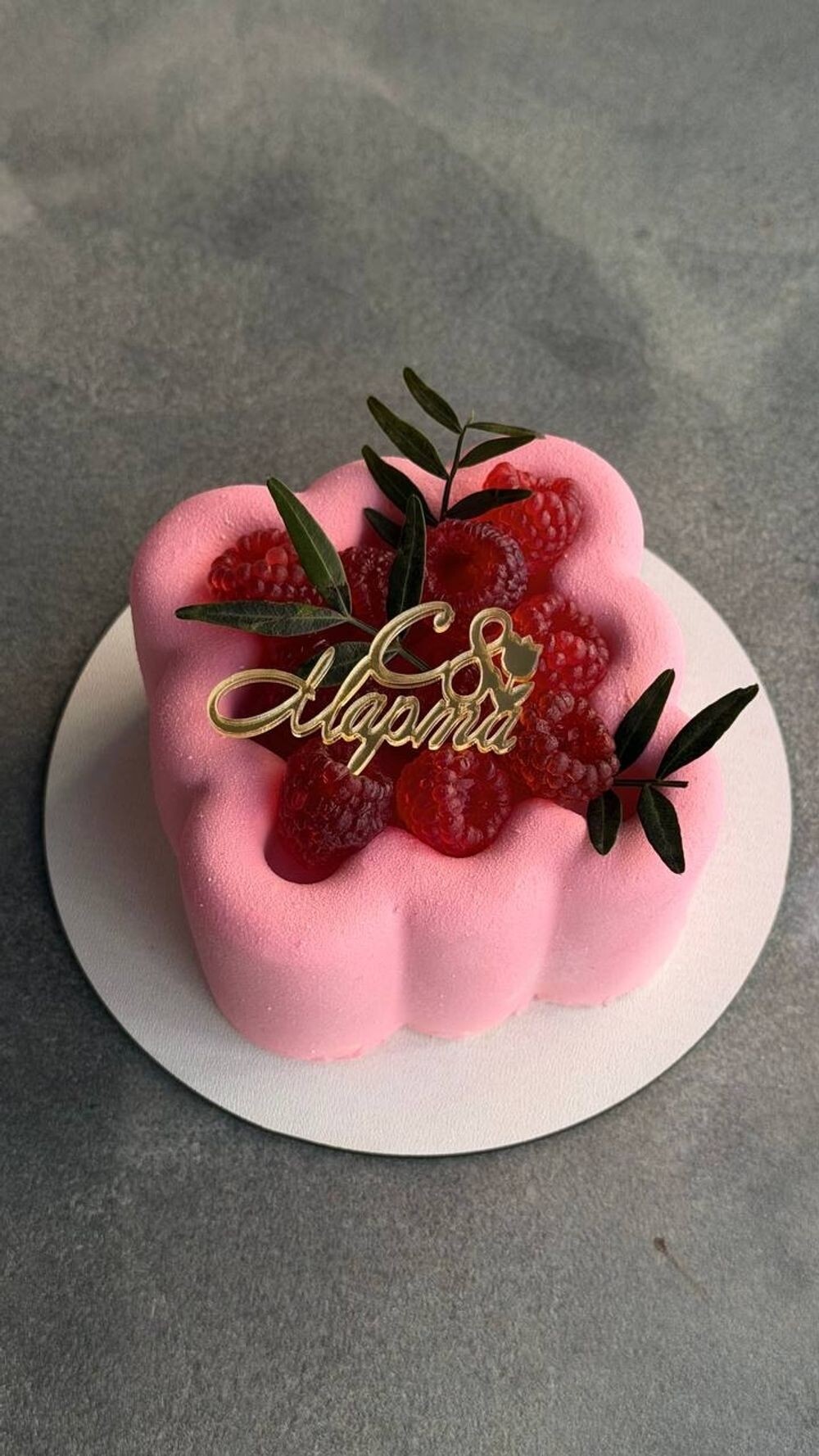 Муссовый мини-тортик (ваниль/клубника)