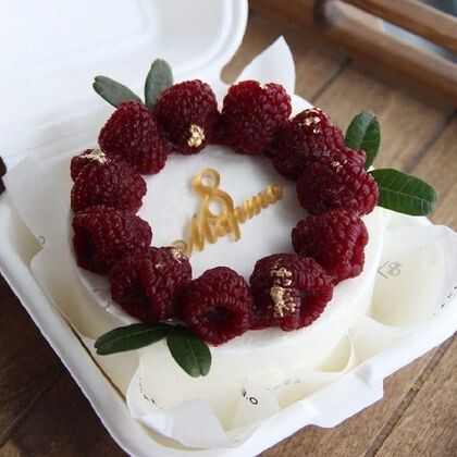 Мини-тортик с малинками