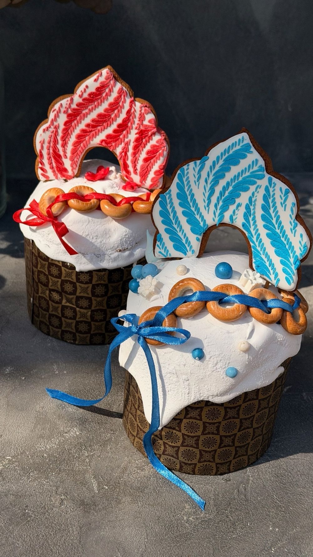 Кулич М (с цукатами) с кокошником