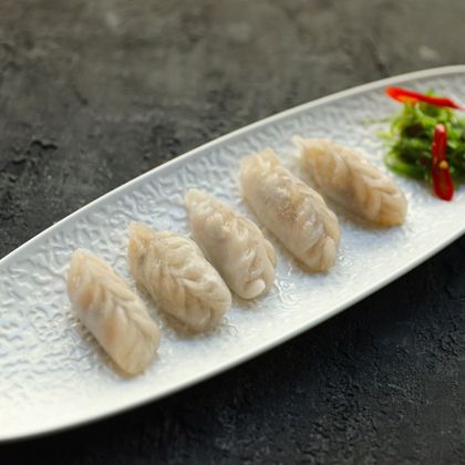 Хао гао с лососем и грибами