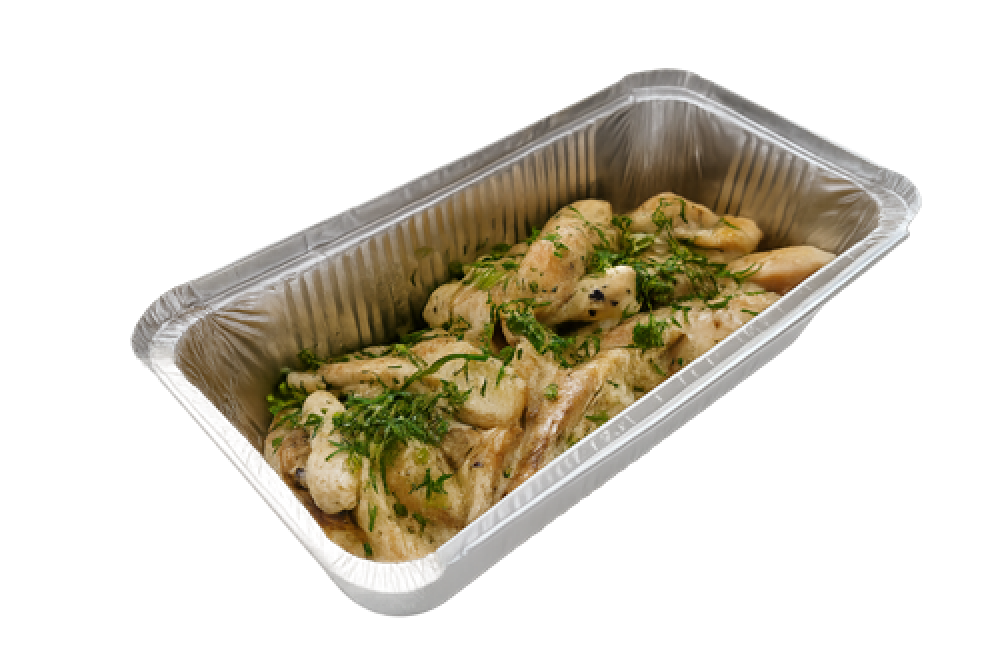 Картофель с курицей и грибами