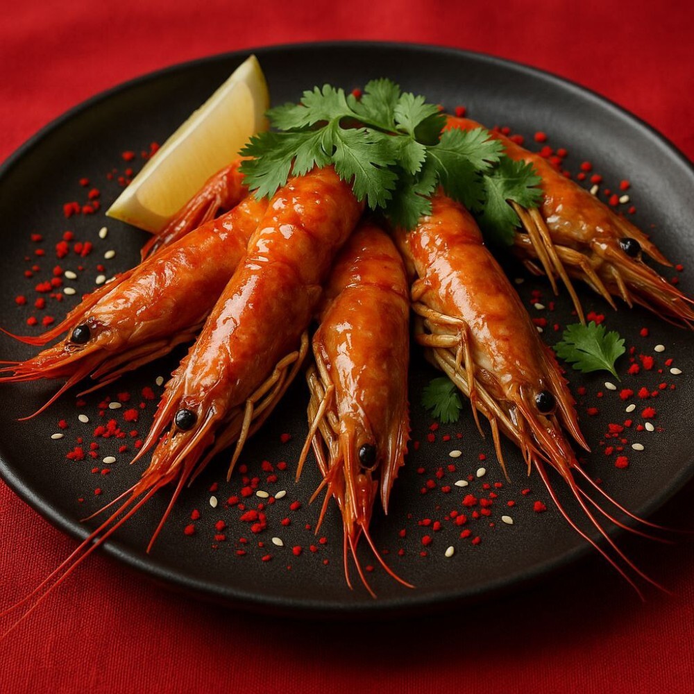 Лангустины в кисло сладком соусе