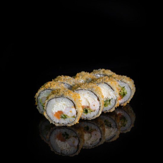 Сяке эби темпура