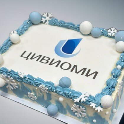 Торт корпоративный с логотипом