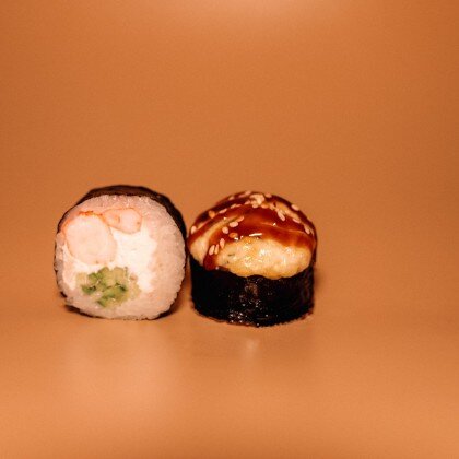 Запеченный с креветкой