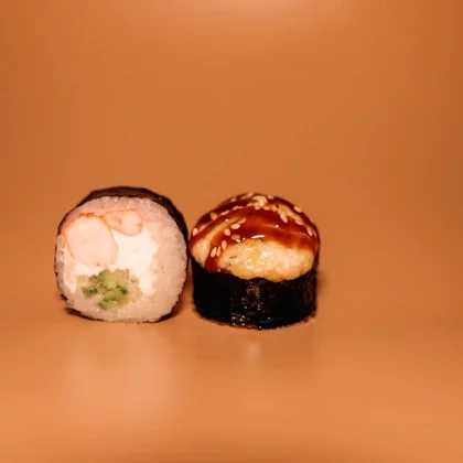 Запеченный с креветкой