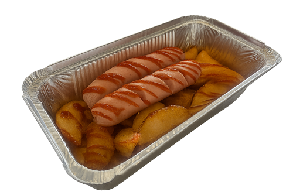 Картофель с колбасками