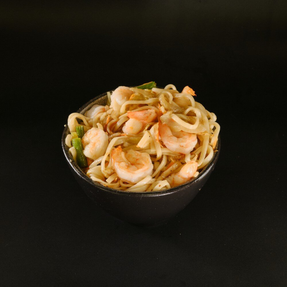 Удон с Морепродуктами с соусом терияки