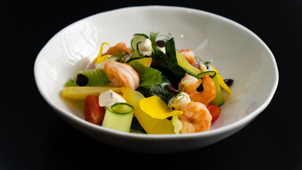 Салат с креветкой