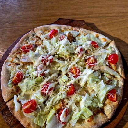 Пицца "Цезарь с креветкой"