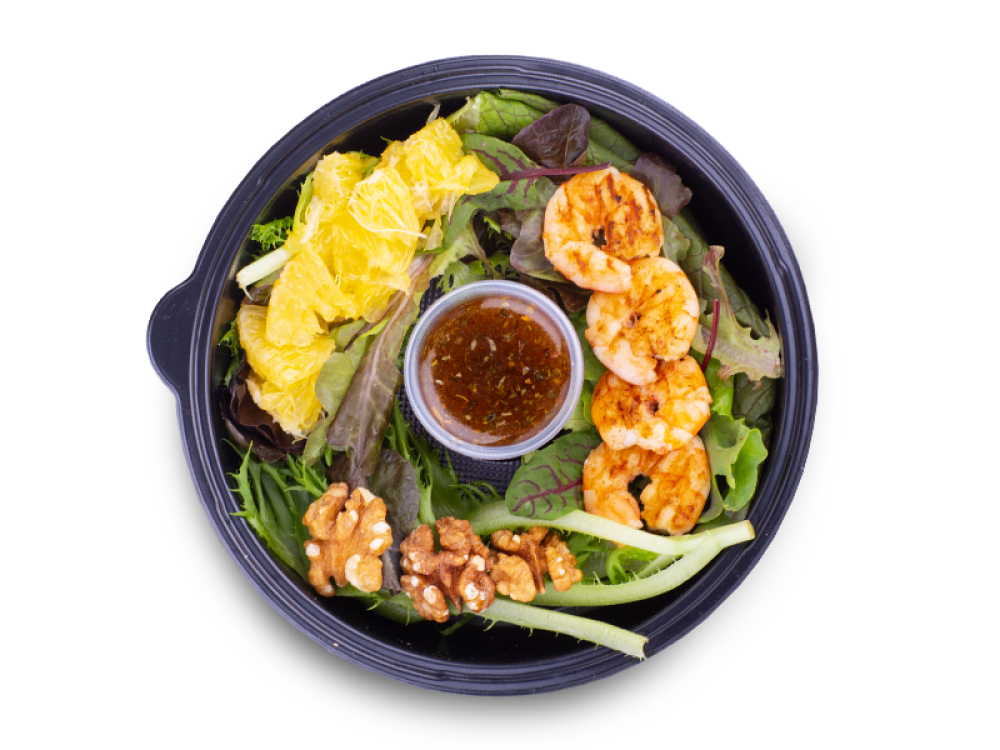 Салат "Вкусная креветка"