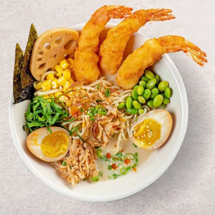 Рамен с креветкой панко