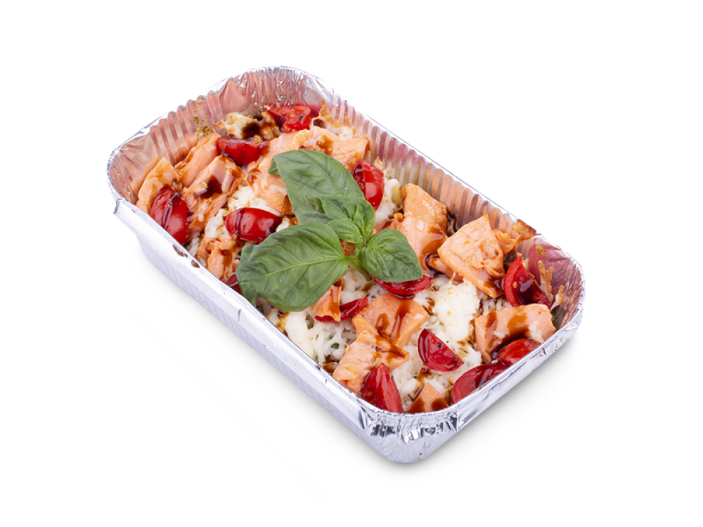 Паста "С лососем" из печи