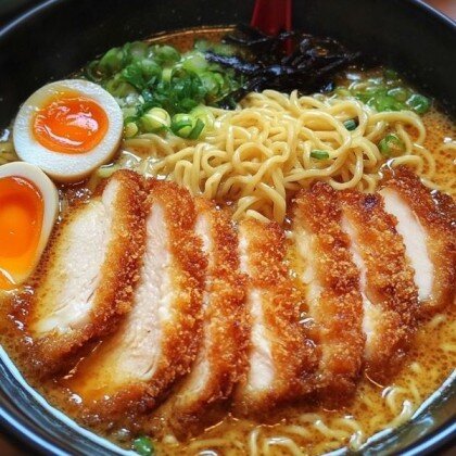 Рамен с хрустящим цыпленком