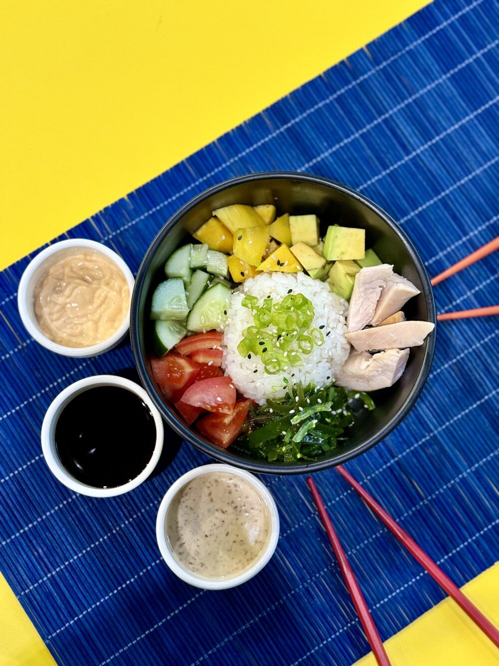 Поке с курицей