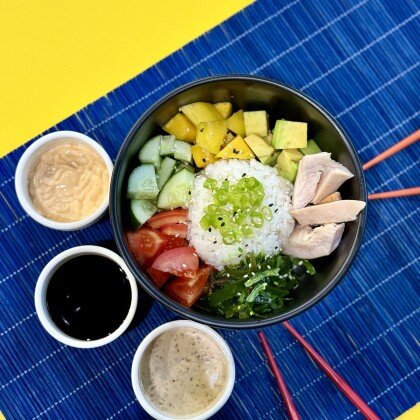 Поке с курицей