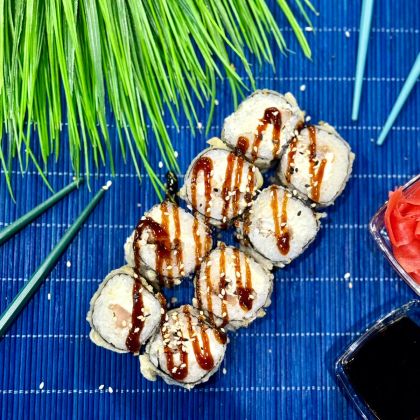 Жареный с угрем