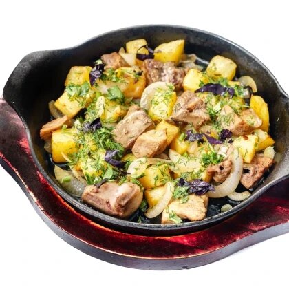 Мясо с овощами баранина
