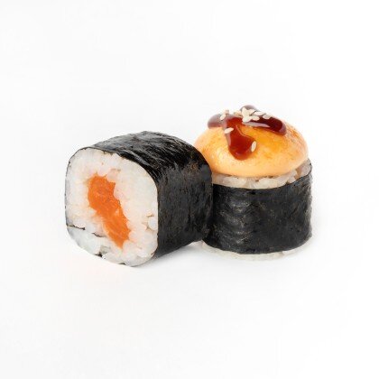 Запеченный мини с лососем